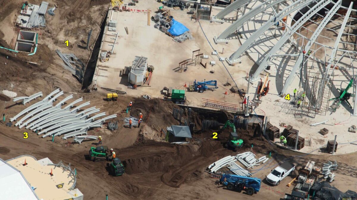 PHOTOS: Epic Universe Carousel Dome Comes Together and More Construction Updates at Future Orlando Theme Park 6 epic universe july 2023 construction 4
