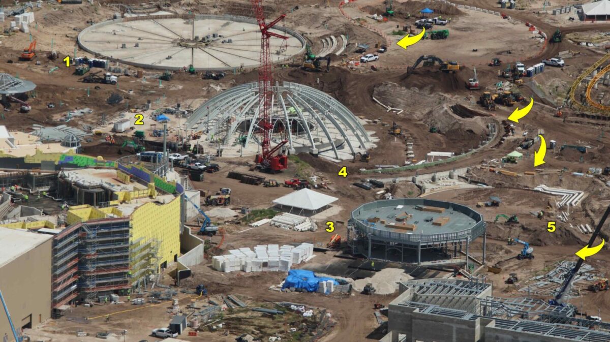 PHOTOS: Epic Universe Carousel Dome Comes Together and More Construction Updates at Future Orlando Theme Park 7 epic universe july 2023 construction 5