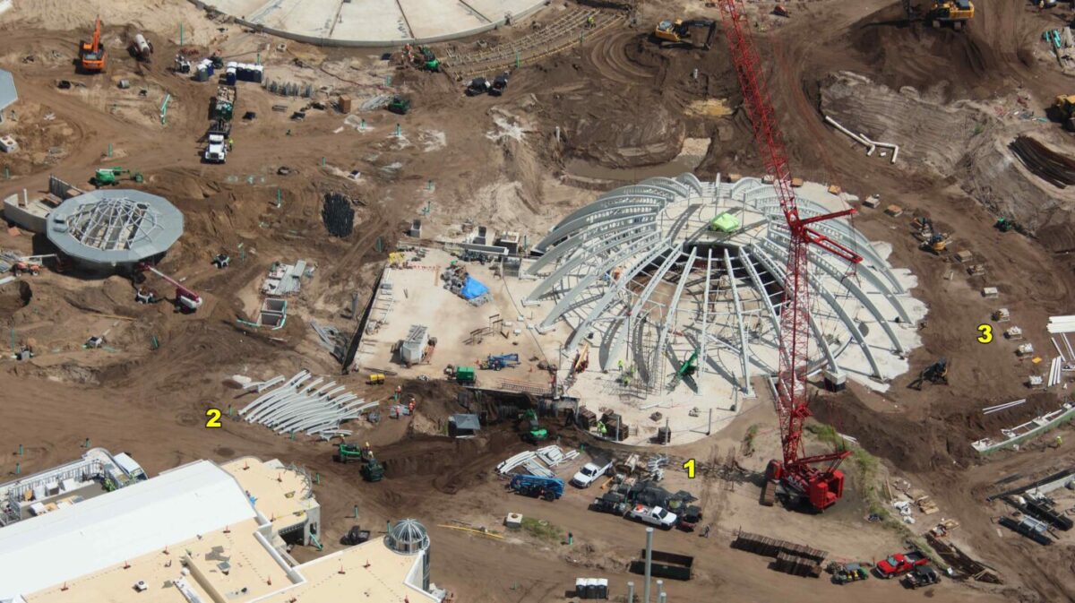 PHOTOS: Epic Universe Carousel Dome Comes Together and More Construction Updates at Future Orlando Theme Park 9 epic universe july 2023 construction 7