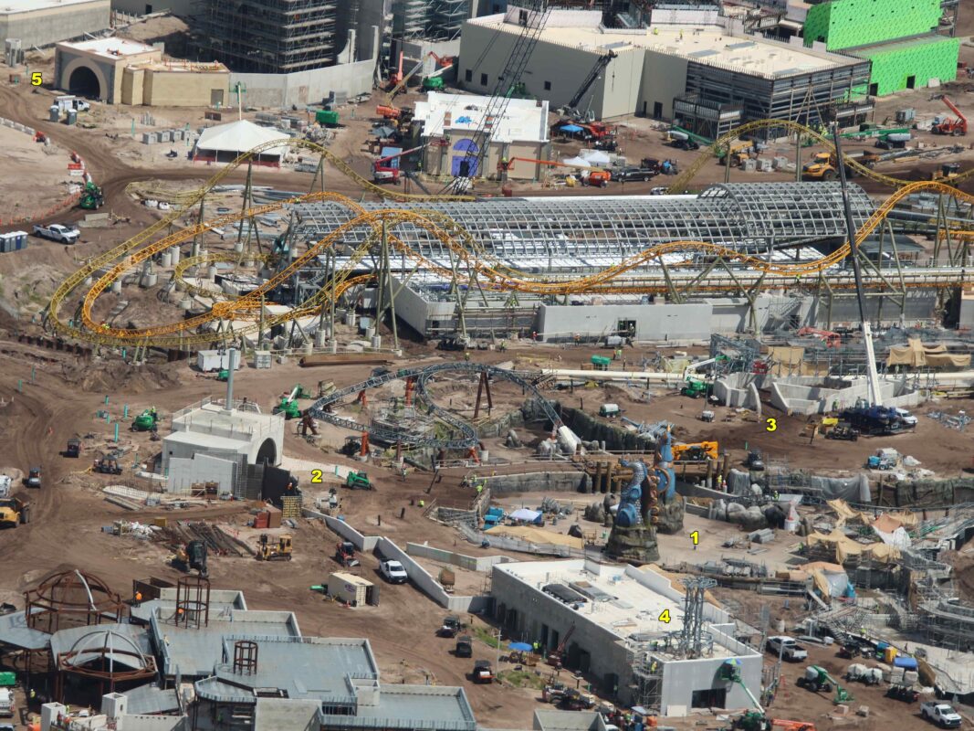 PHOTOS: Epic Universe Carousel Dome Comes Together and More Construction Updates at Future Orlando Theme Park 11 epic universe july 2023 construction 9