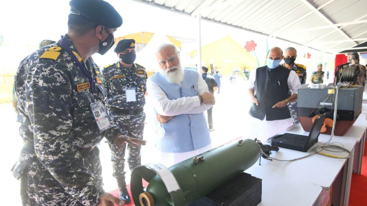 PM Modi attends top military conference with RRR as theme PM Modi attends top military conference with RRR as theme