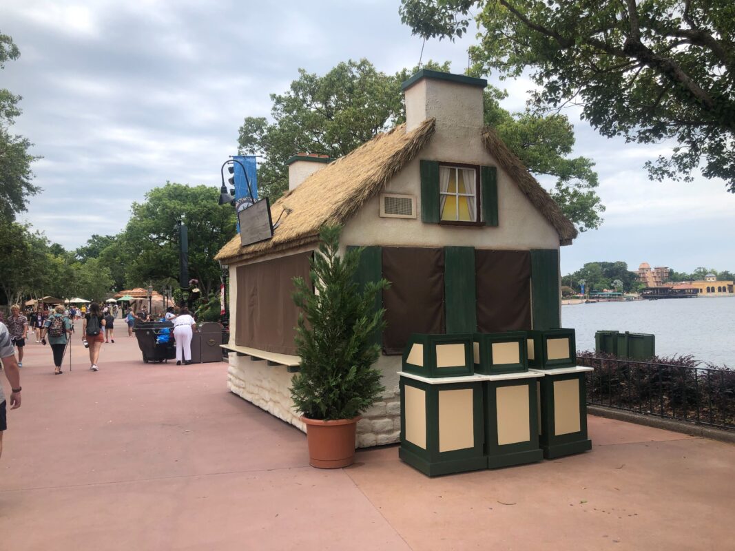 2023 EPCOT International Food & Wine Festival Booths Arrive in World Showcase 4 food and wine booths 2023 7533