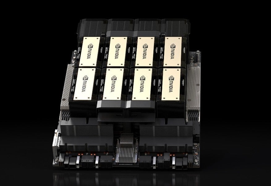 Nvidia AI accelerator is the subject of a photo.