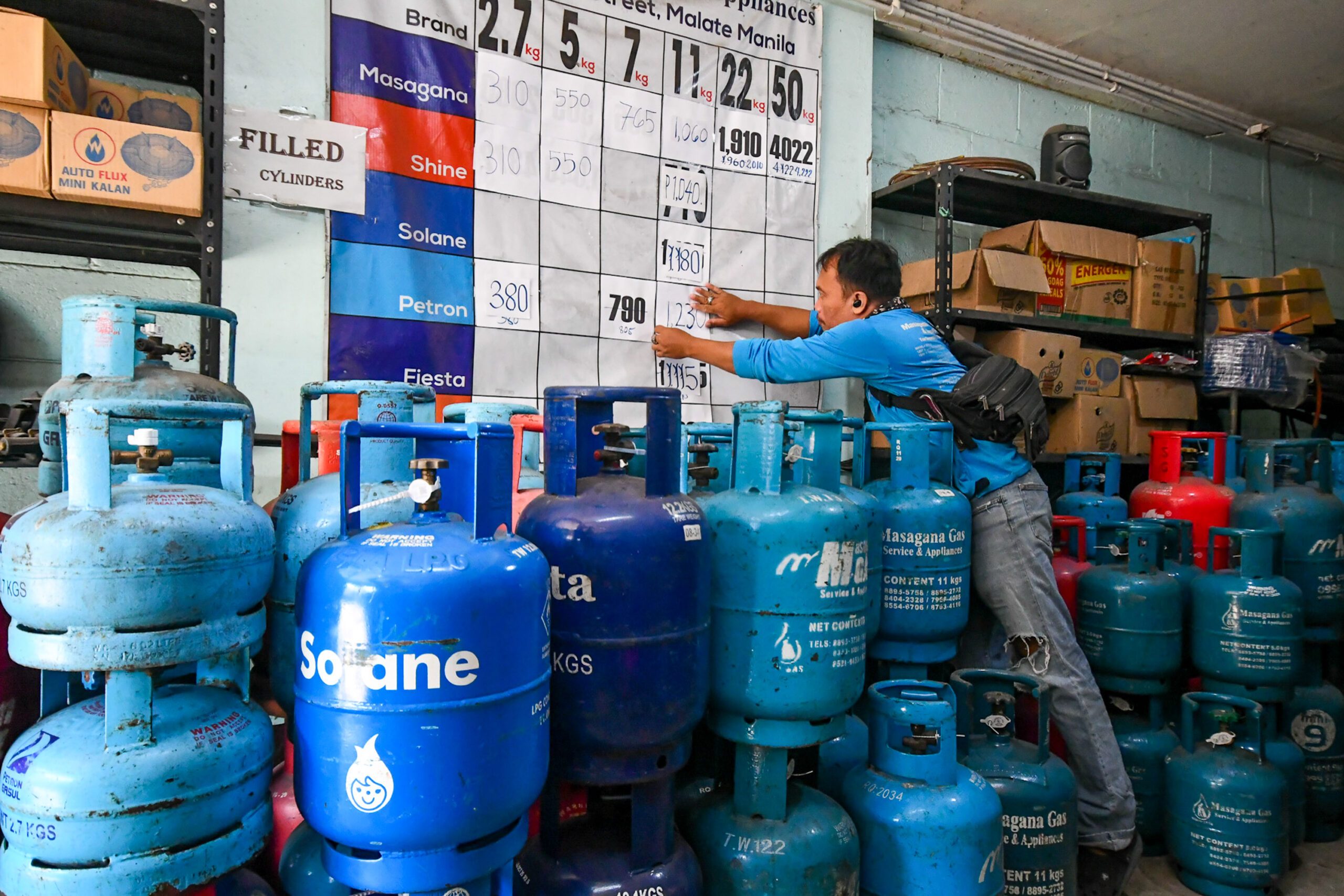 LPG store in Manila increase price