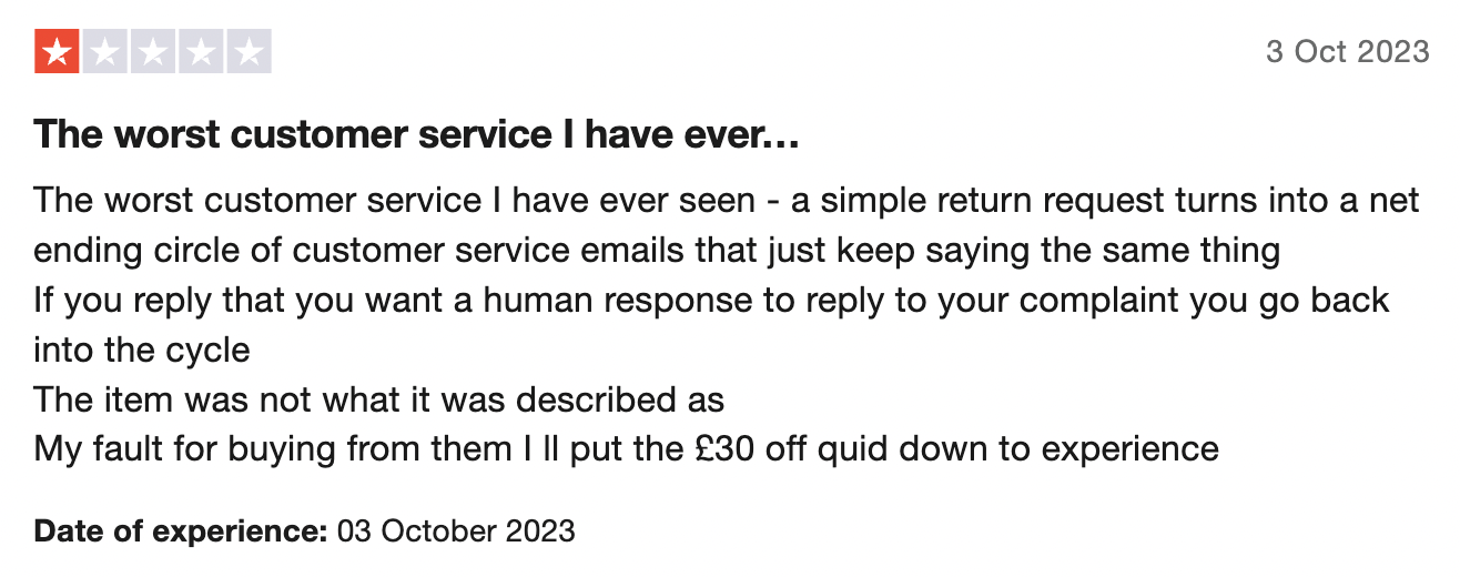 Wish users have left unflattering reviews and criticised the poor customer service