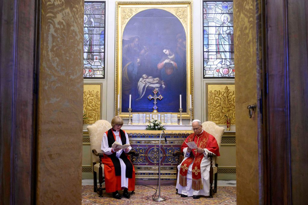 Pope Leo meets Archbishop of Canterbury Sarah Mullally at the Vatican