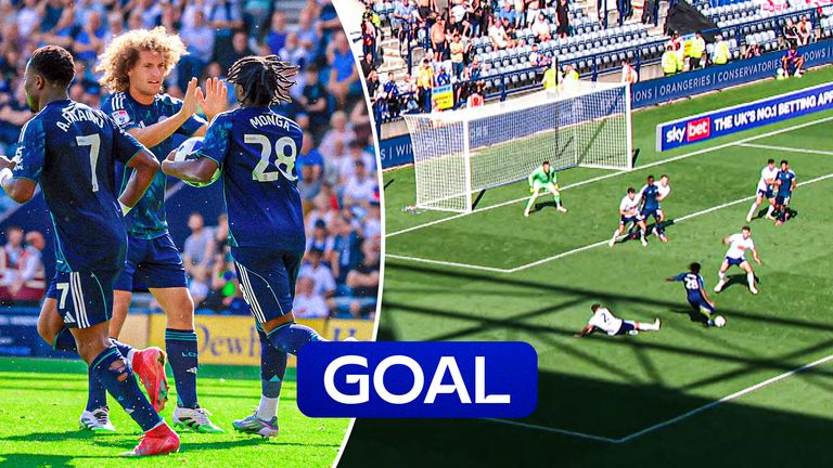 Monga scores goal for Leicester.