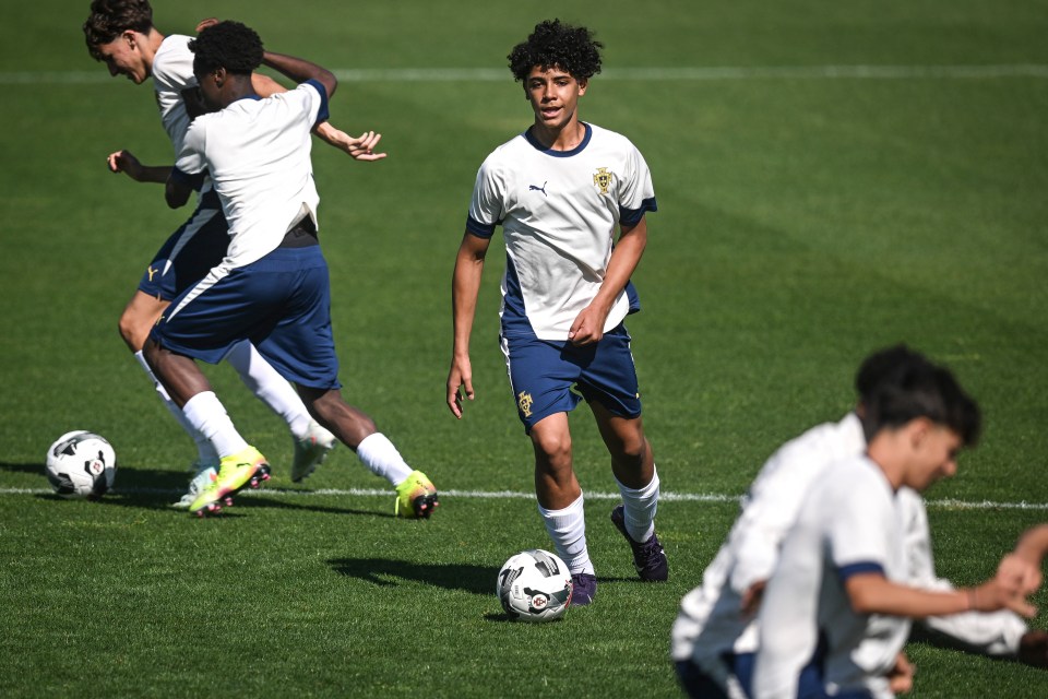 And now he can call himself a junior international footballer