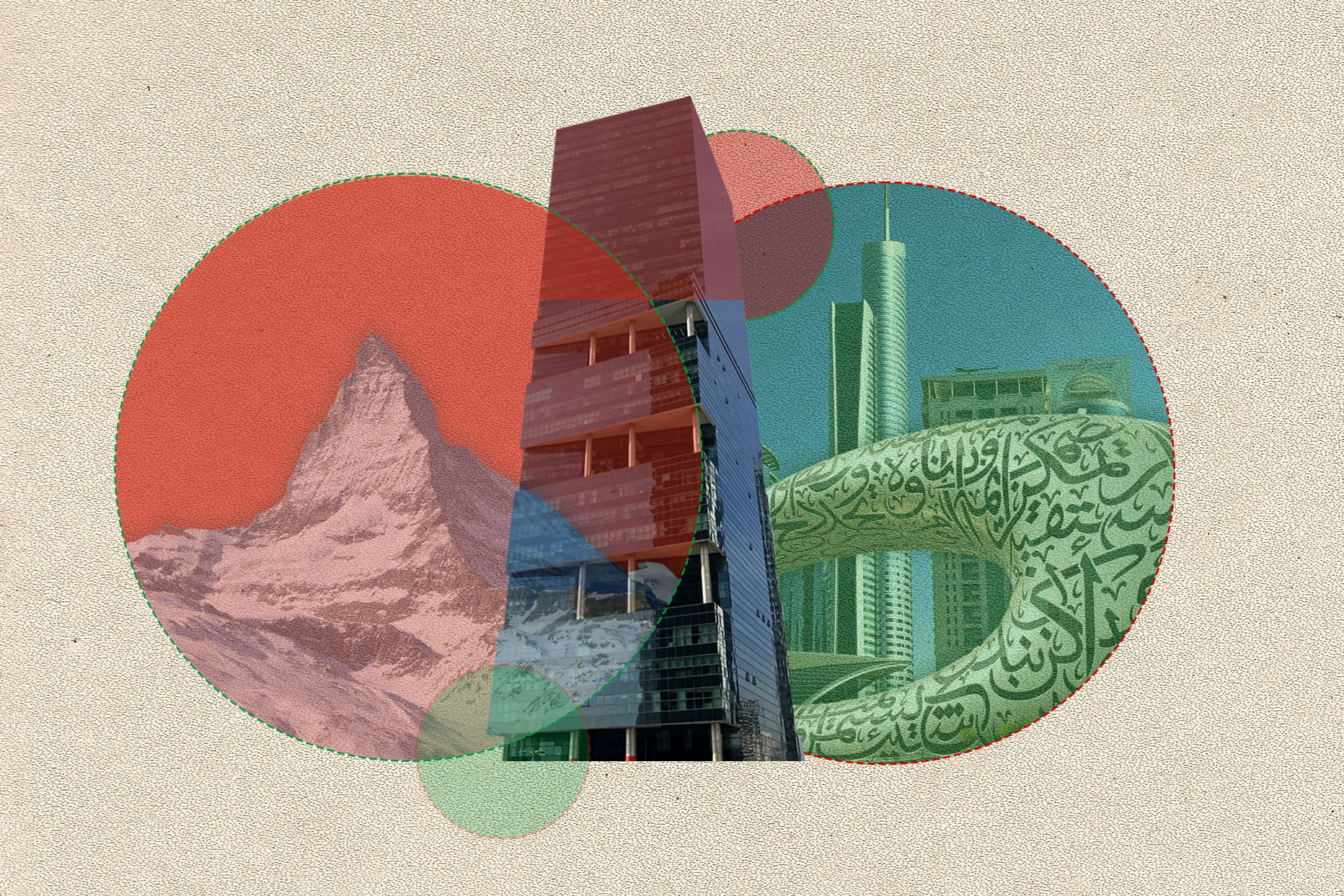 visual of Dubai vs. Switzerland