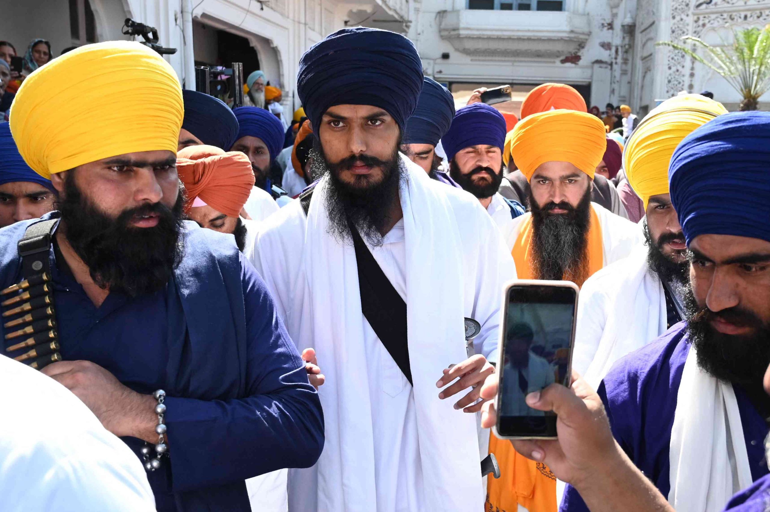 Over a hundred Twitter accounts were withheld in India during the hunt for Amritpal Singh in Punjab. Credit: AFP.